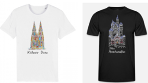 Cologne Cathedral Neuschwanstein T-Shirts.png